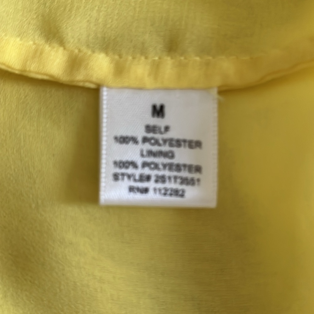 Greylin double V-neck yellow top - Picture 11 of 11
